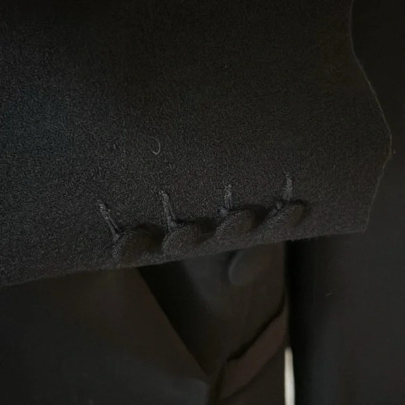 Liz Claiborne Collection vintage Tuxedo Jacket Blazer 100% Wool Size 6 - Picture 6 of 16